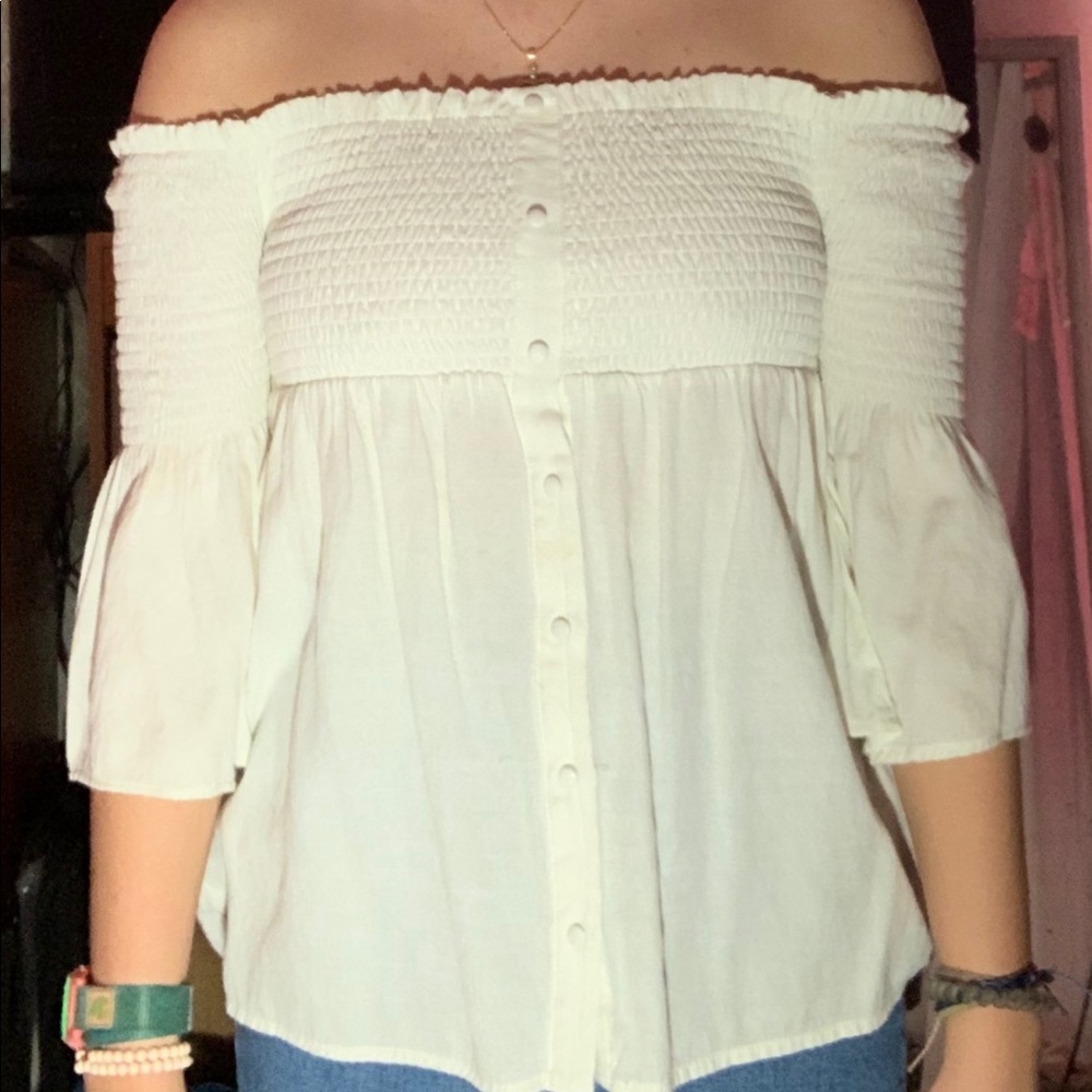 off the shoulder blouse